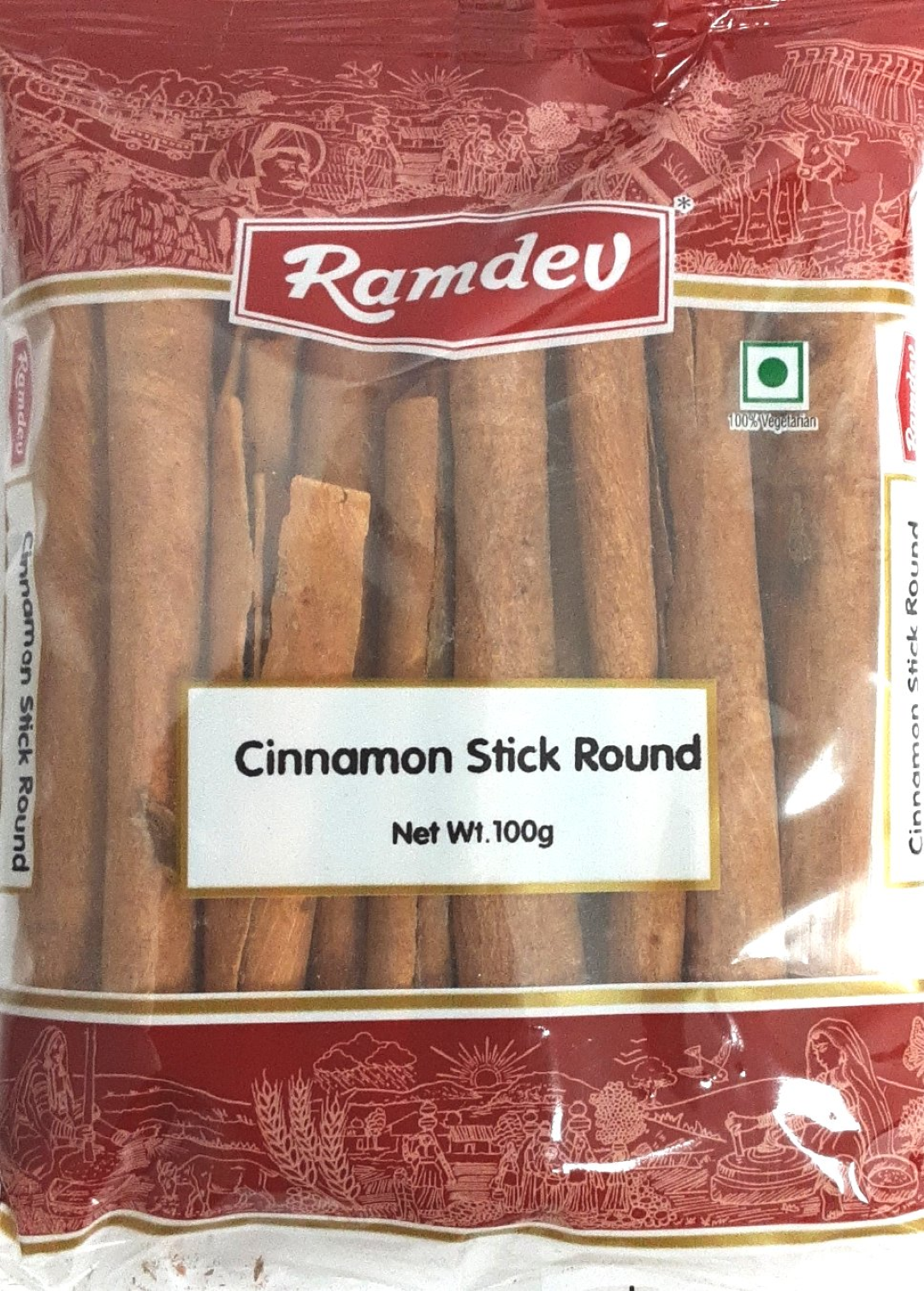 RAMDEV CINNAMON STICK ROUND 100G